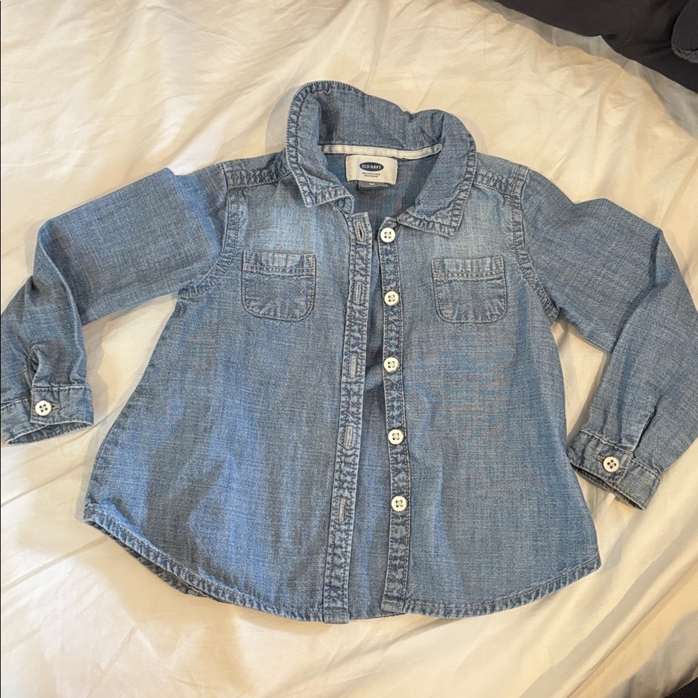 Toddler - Old Navy Light Blue Denim Shirt